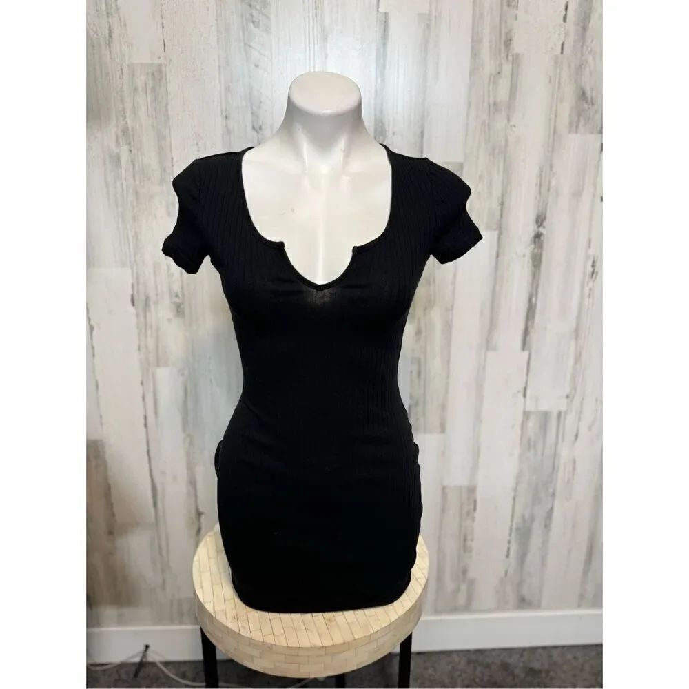 Black mini dress